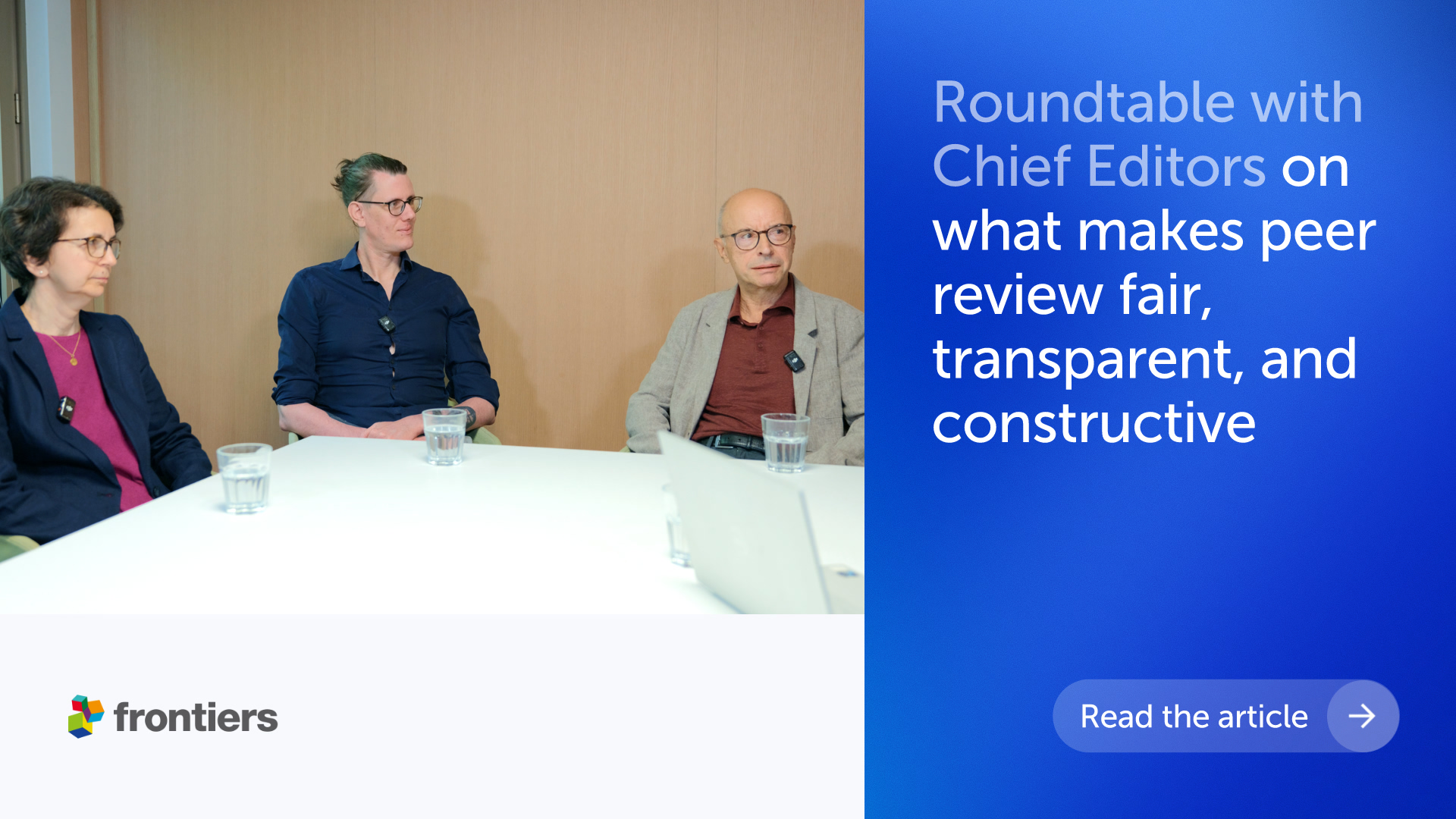 Inside peer review: roundtable with three Chief Editors